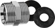 Aanvoerslang Koppelstuk 3/4" - Chroom + Afdichtingsrubbers