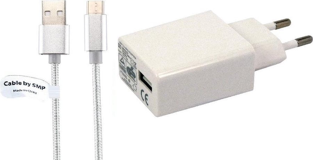 2A lader TUV gekeurd 2 m Oplaadkabel en oplader adapter met stekker. Past ook op Motorola. Motokey Mini EX109