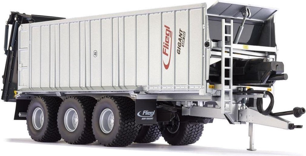 Wiking 077322 Fliegl Gigant ASW 391 afschuifwagen met doseerwalsen