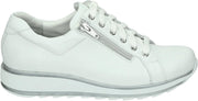Durea 6239 H - Volwassenen Lage sneakers - Kleur: Wit/beige - Maat: 37.5