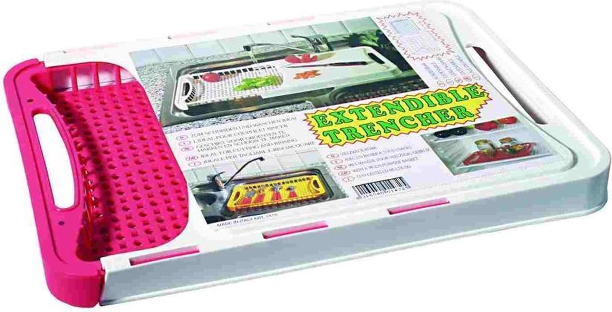 Georplast multifunctionele verstelbare Gootsteenvergiet mix kleur