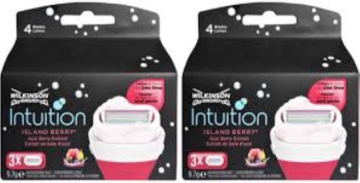 Wilkinson Intuition Island Berry - Duopak - 2 x 3 Stuks