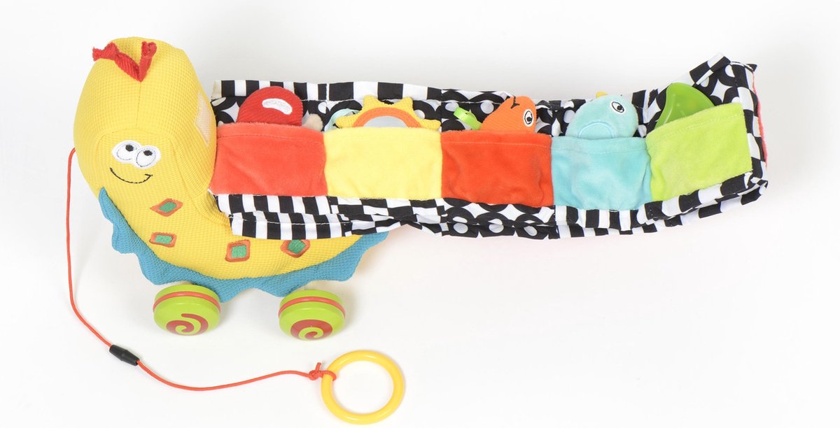 Dolce Activiteitsknuffel - One Size - Pull along color snail