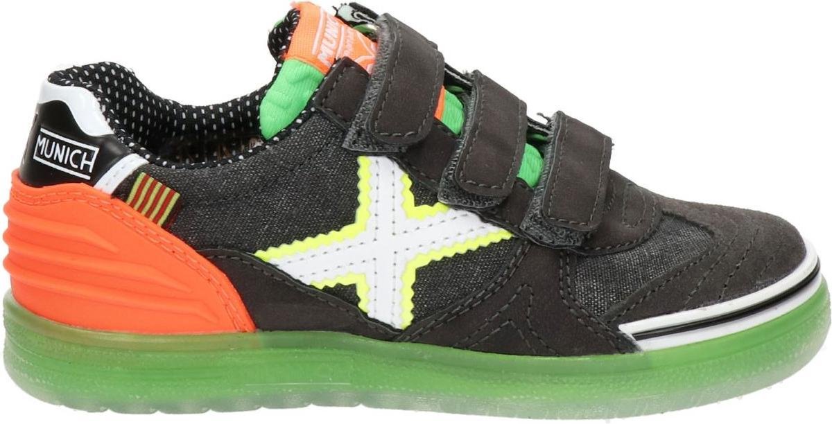 Munich G-3 Velcro Jongens Lage Sneakers - Grijs - Maat 35