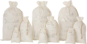 J-Line Zak Kerst Frans Velvet Wit Large Assortiment Van 3
