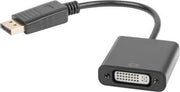 NATEC NKA-0414 tussenstuk voor kabels DisplayPort DVI-D Zwart