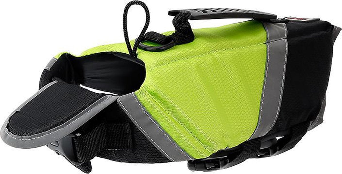 Zwemvest / reddingsvest voor honden - zwem jas - zwemondersteuning - GROEN -EXTRA LARGE (XL)