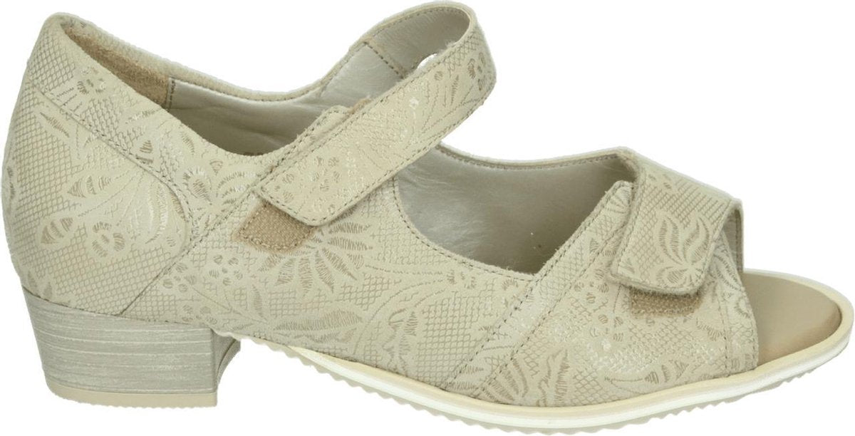 Verhulst 7355-11-49 - Volwassenen Sandalen met hakDames Sandalen - Kleur: Wit/beige - Maat: 40