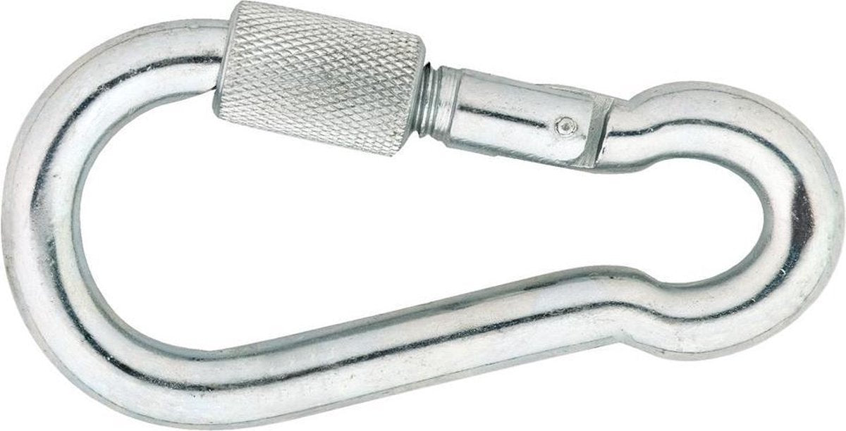DULIMEX - Karabijnhaak - Din5299 - Schroef sluiting - 8x80 - Verzinkt - Per Stuk