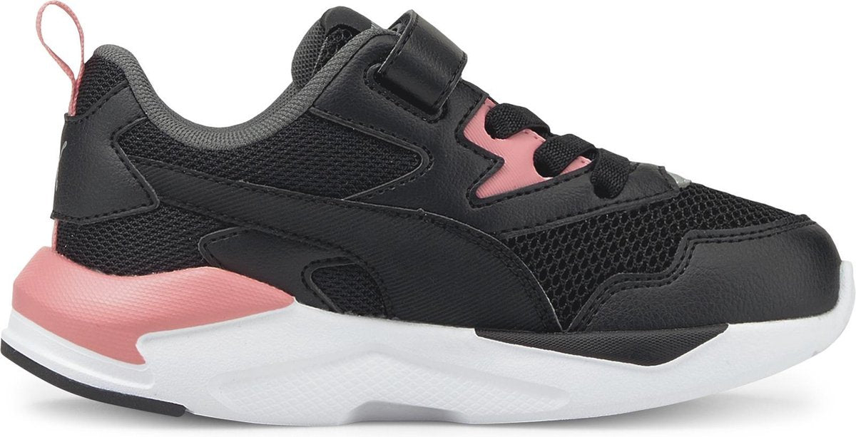 PUMA X-Ray Lite AC PS Unisex Sneakers - Puma Black-Puma Black-Peony-Puma Silver-Dark Shadow - Maat 29