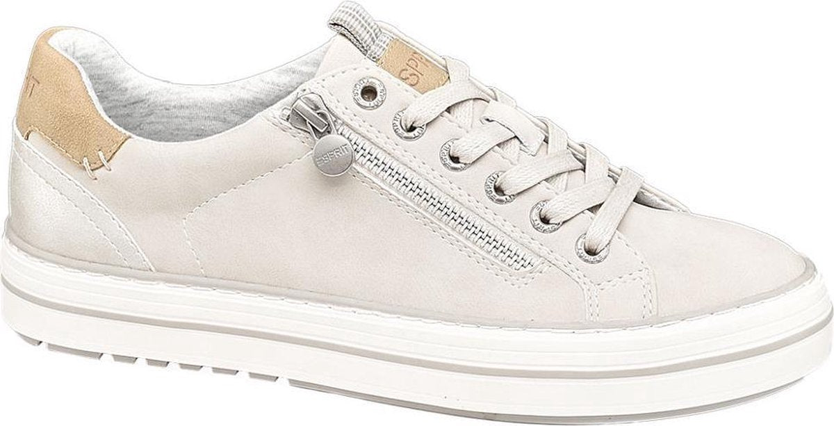 Esprit Dames Grijze sneaker sierrits - Maat 42