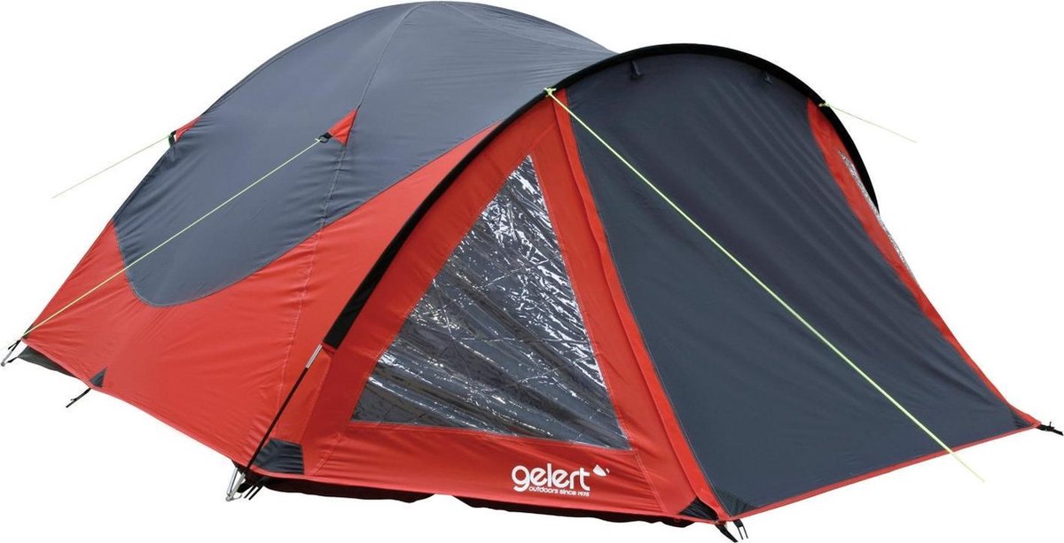 Gelert Rocky 4 Tent - Rood Zwart