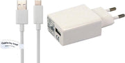 2A lader TUV gekeurd 1 m Oplaadkabel en oplader adapter met stekker. Past ook op Oppo. RX17 Pro