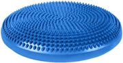 Duo Bakkersport Balanskussen Volwassenen 34 cm -  Blauw Wiebelkussen met Nopjes - Balance Pad + pomp