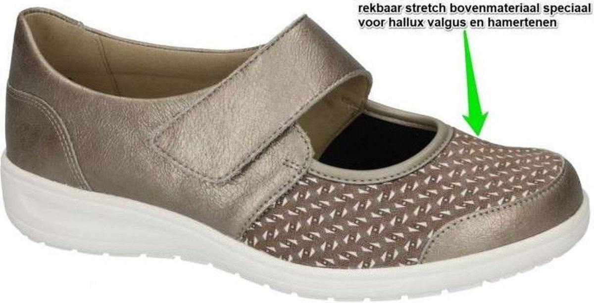 Solidus -Dames -  brons - ballerina's & mocassins - maat 36