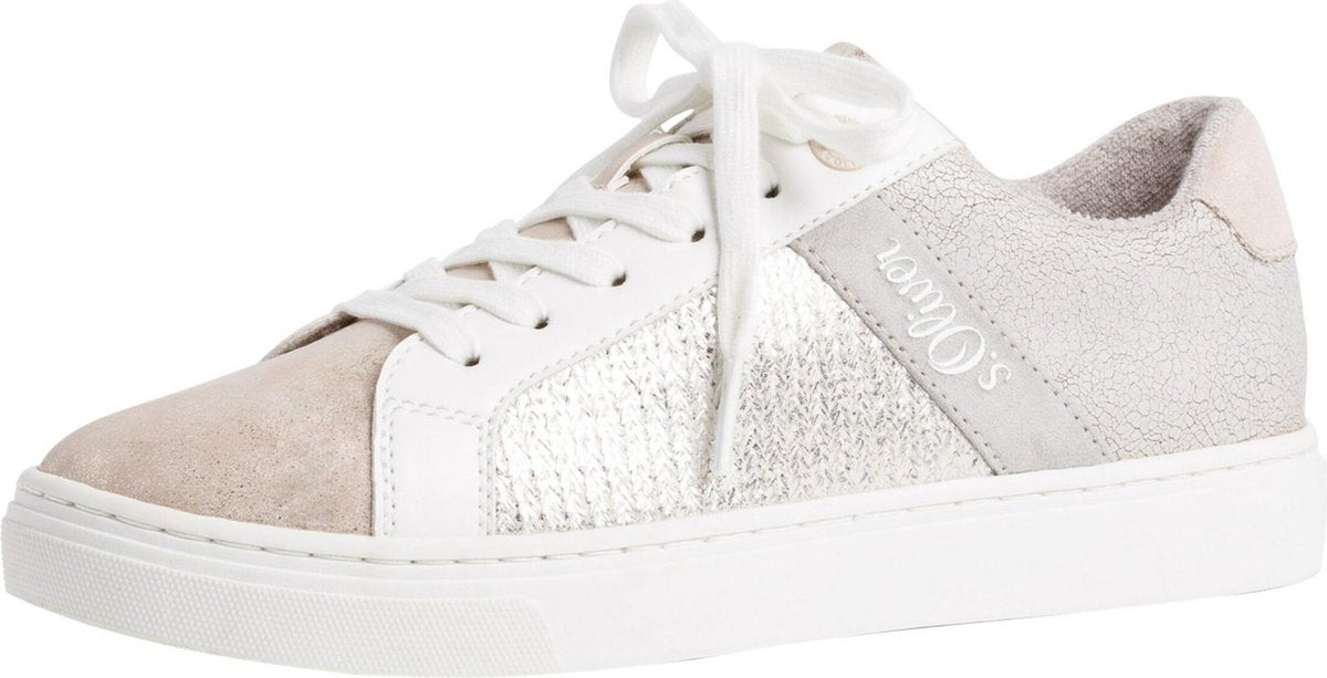 S.oliver sneakers laag Zilver-40