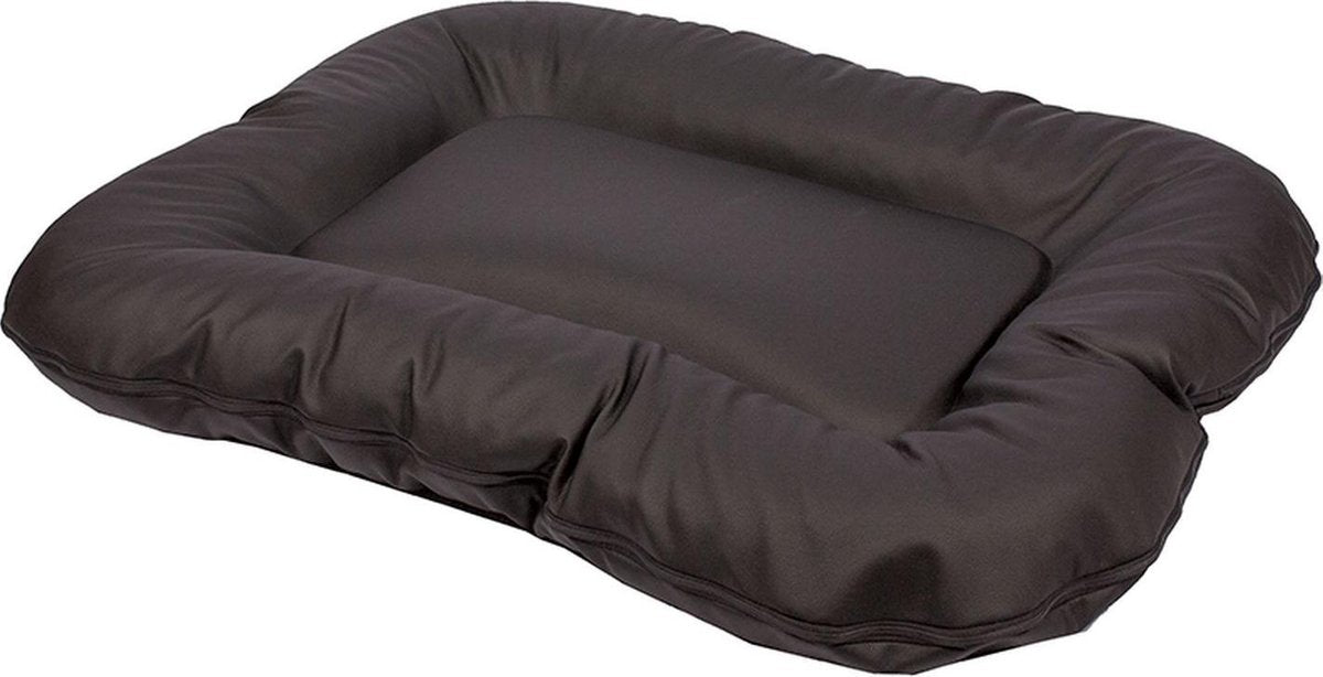 Lobbes ligkussen leatherlook zwart 85x65x5 cm