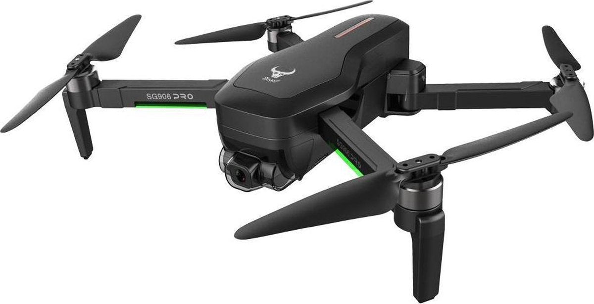 Logify® Quadcopter Smart Drone Pro -  50 min Vliegtijd - Wide angle Ultra HD 4K camera - Twee assige gimbal 110° - Twee camera's - 50x zoom - Borstelloze motor - GPS -  5G wifi FPV - 1200m bereik - Nette zwarte opbergtas