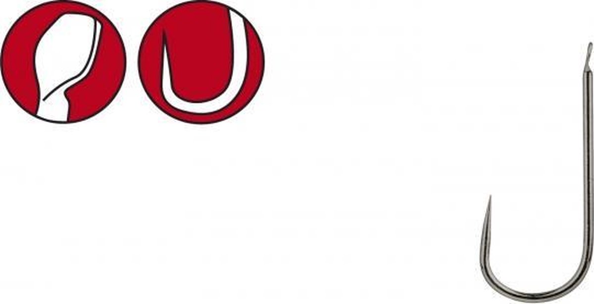 Whit Maggot Pinky Hook - haakmaat 16 - 25 stuks