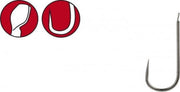 Whit Maggot Pinky Hook - haakmaat 16 - 25 stuks