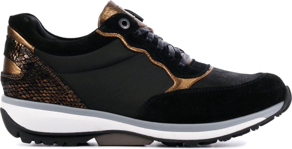 Xsensible Vrouwen Suède Lage sneakers / Damesschoenen 30100.2 - Zwart - Maat 38