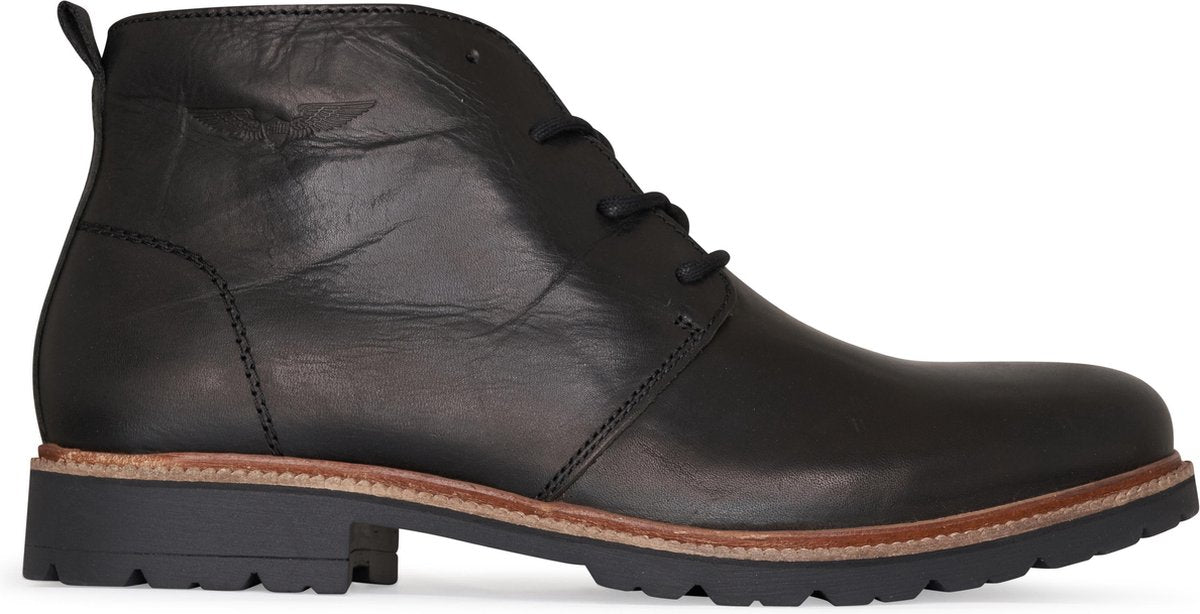 PME Legend - Heren Veterschoenen Clamper Zwart - Zwart - Maat 46