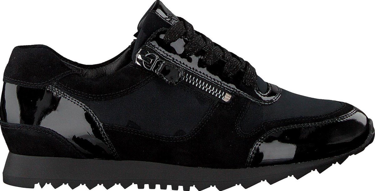 Hassia Barcelona Lage sneakers - Leren Sneaker - Dames - Zwart - Maat 41+