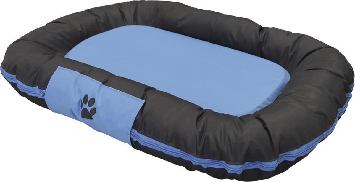 Nobby - classic honden kussen ovaal reno -  lichtblauw - 92 x 68 x 11 cm