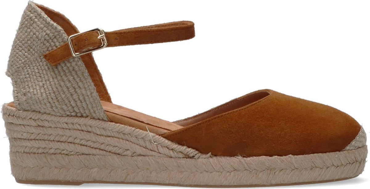 Unisa Cisca Espadrilles - Met Sleehak - Dames - Cognac - Maat 39