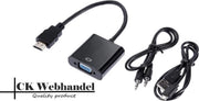 Universele HDMI Naar VGA Adapter Converter  met 3.5MM Jack AUX & USB Voeding Kabel | Analoog Naar Digitaal Video Omvormer | Male To Female |1080 P Full HD