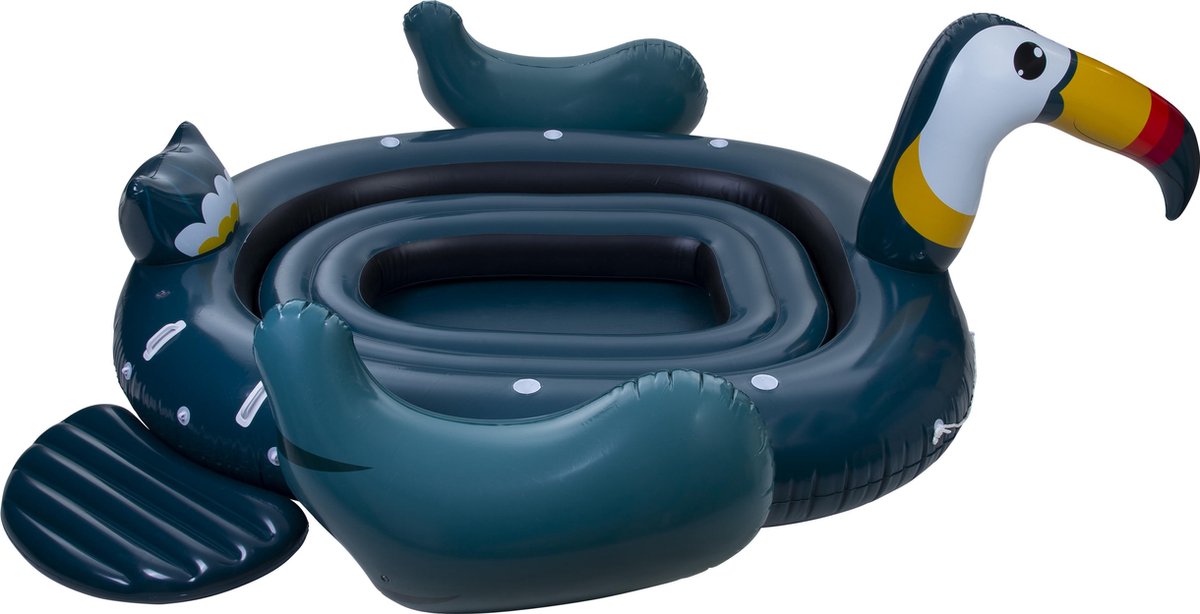 Pure4Fun Toekan Mega Eiland Opblaasfiguur-Unisex-Groen