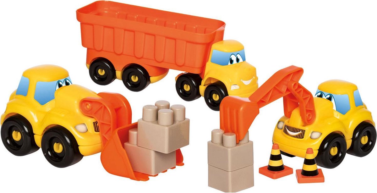 Ecoiffier Abrick bouwvoertuigen set - Constructiespeelgoed - Kinderen - Vrachtwagen