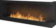 Bio Ethanol Haard hoek rechts - inbouw Sfeerhaard -120x45cm.-TÜV