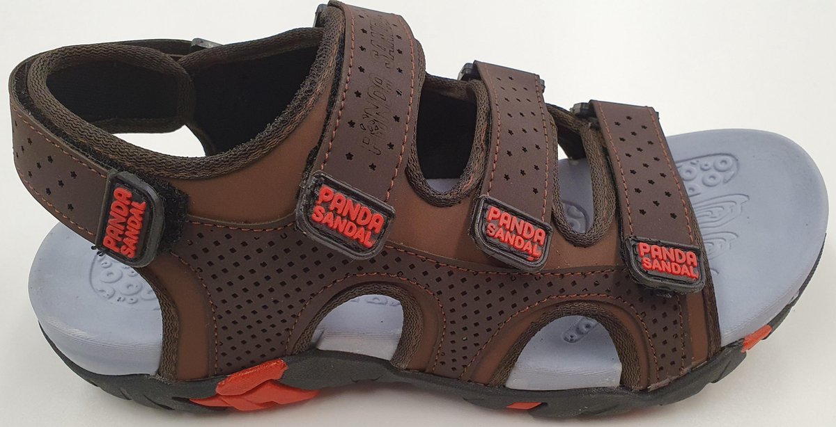 Heren Sandaal - Bruin/Rood - Maat 39