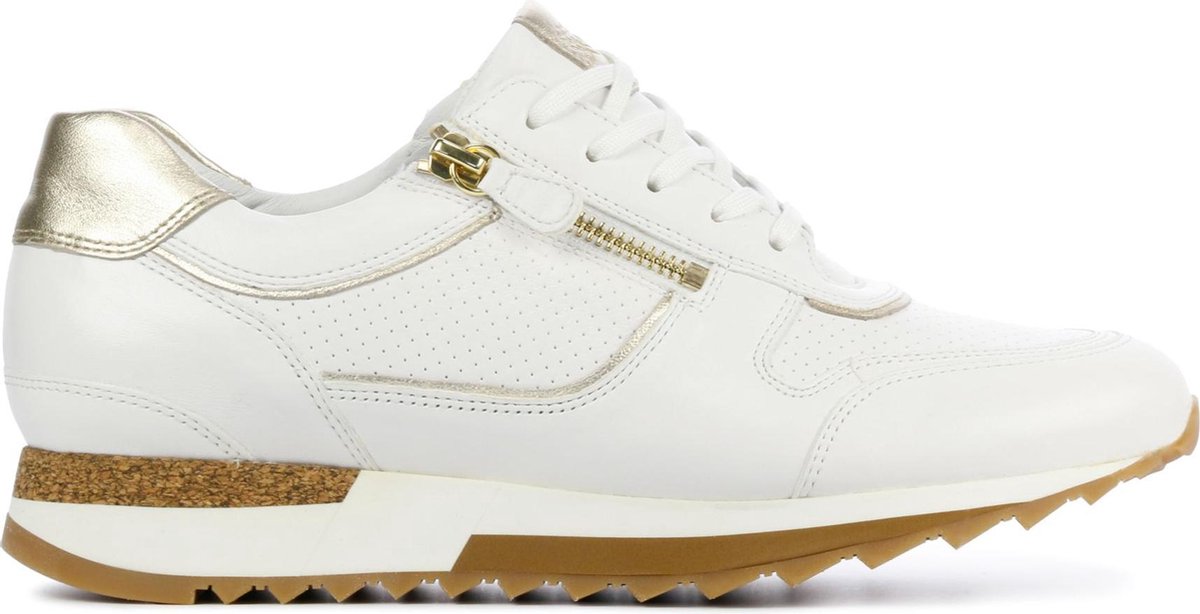 Hassia Vrouwen Leren Lage sneakers / Damesschoenen 301816 - Wit - Maat 40.5