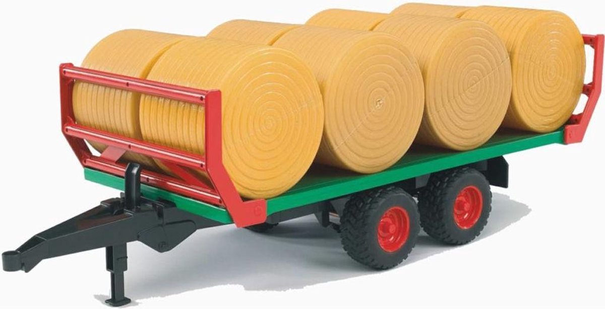 Bruder - Bale Transport Trailer with 8 round bales (2220)