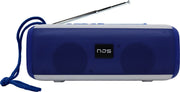 NJS 044 - Bluetooth speaker - Muziek box - Draadloos - LED disco lampen - 10 watt - Blauw