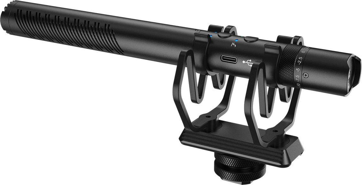 Synco Audio - Shotgun Microfoon - Ontkoppelbaar van Shockproof Mount - Mic-D30
