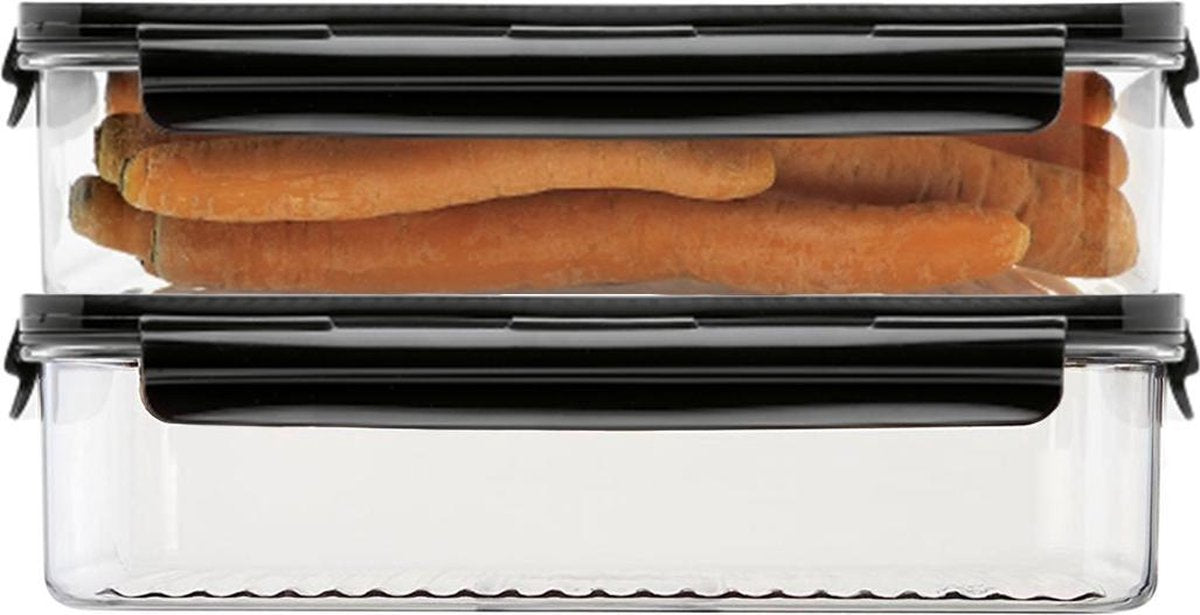 Lock&Lock Modular Vershoudbakjes | Bewaardozen voedsel – Set van 2 stuks – 2