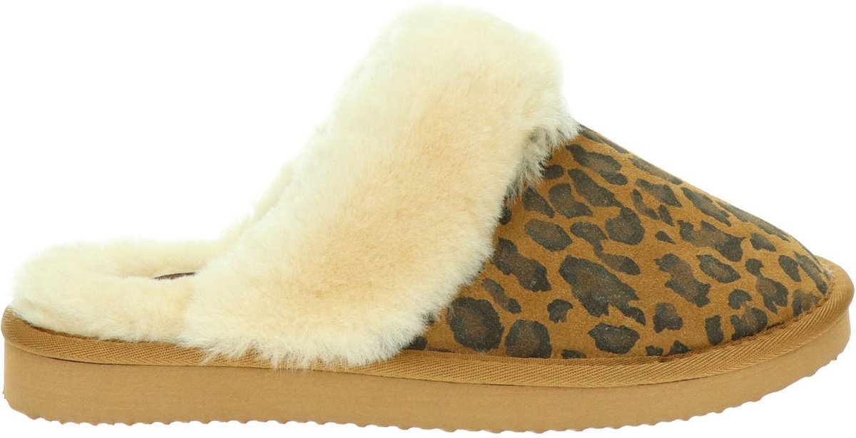Alpacas dames pantoffel - Leopard - Maat 41