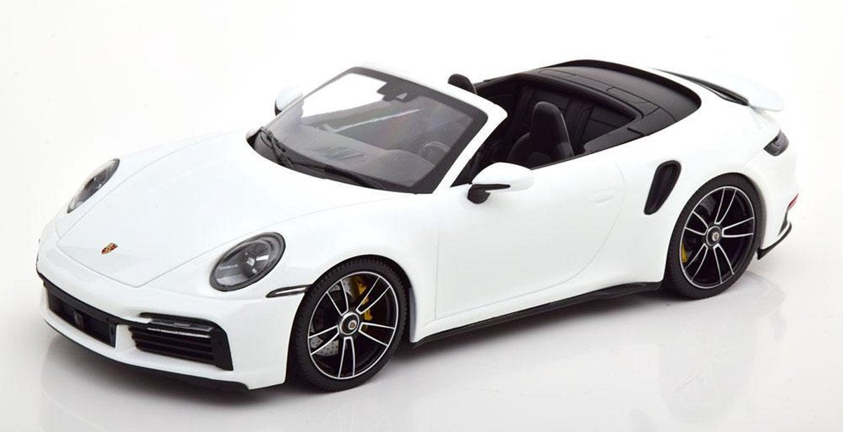 Porsche 911 (992) Turbo S Cabriolet 2020 Wit 1-18 Minichamps Limited 306 Pieces