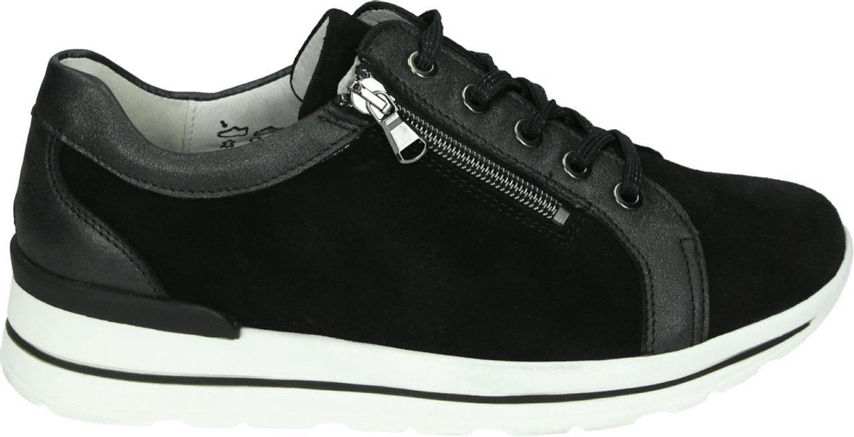 Waldlaufer 807001 M-Sarah - Volwassenen Lage sneakers - Kleur: Zwart - Maat: 36