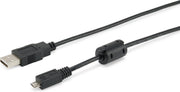 Equip 128596 USB-kabel 1 m USB 2.0 USB A Micro-USB B Zwart