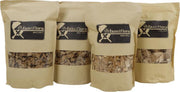 Rooksnipper assortiment Whiskey - Rode wijn - Kers - Hickory hout (4 x 1700ml)| BBQ | Rookhout |houtsnippers