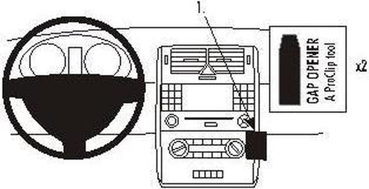 Brodit angled mount v. MB A-klasse 05-
