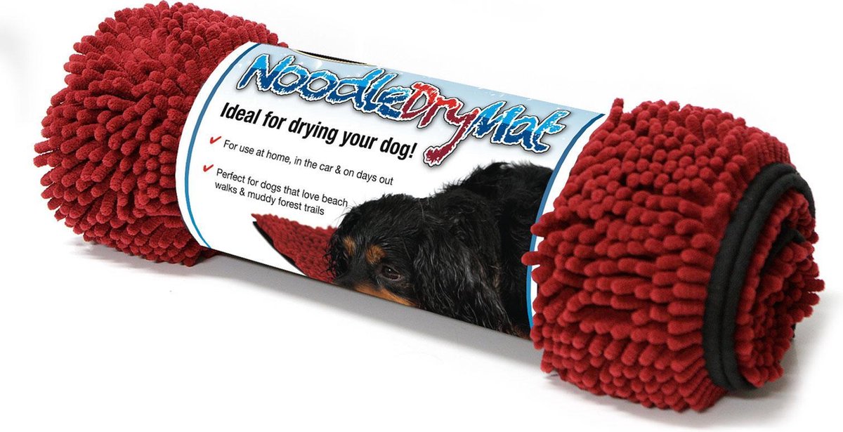 Scruffs Noodle Dry Mat - Dierenmat Rood - 90 x 60 cm