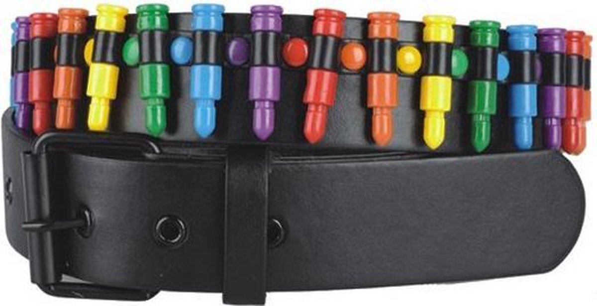 Gekleurde patronen riem 115 cm