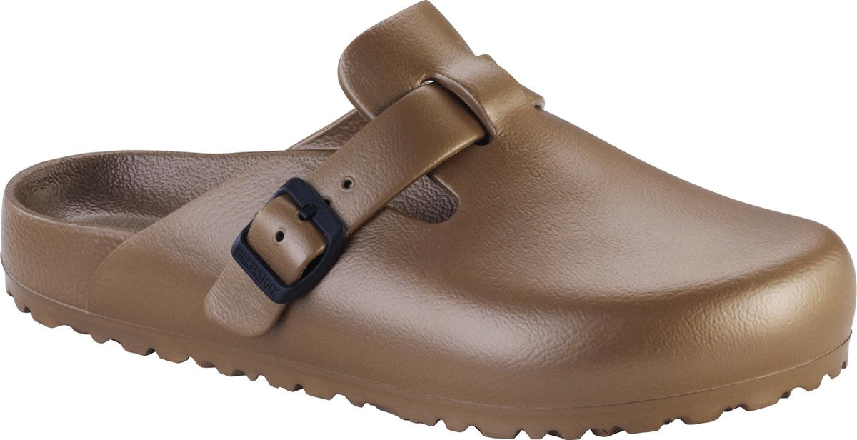 Birkenstock Sloffen Unisex - Metallic Copper - Maat 39