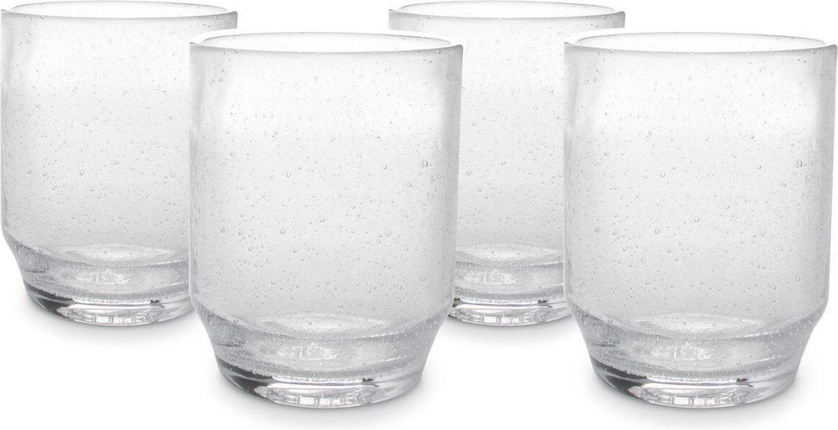 Tumbler drinkglas 340 ml (Transparant) set/4  Drip S&P