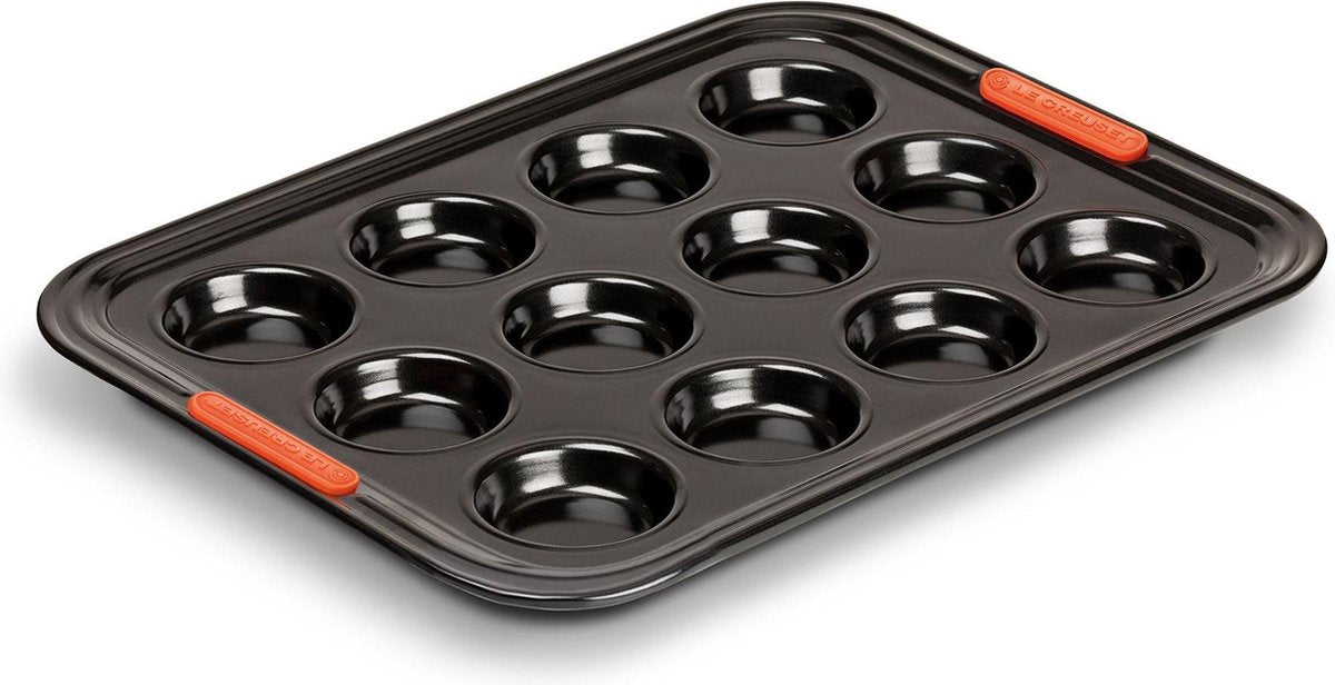 Le Creuset 94100240000000 - Bakvorm - 12 cakejes - Zwart